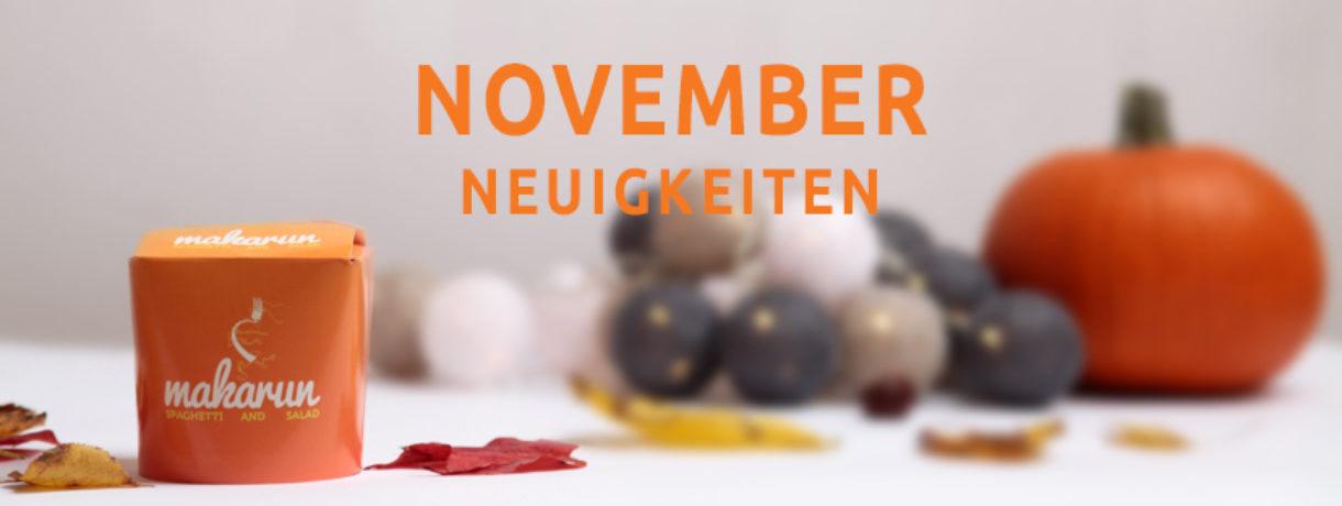November-Neuigkeiten!